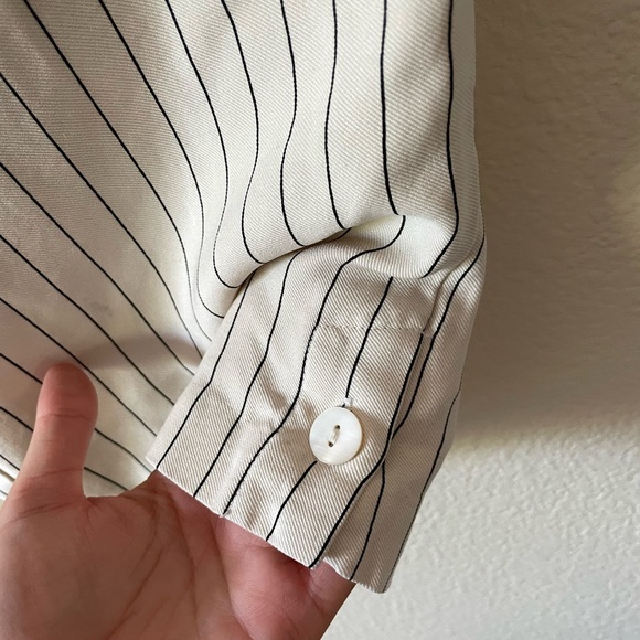 Striped Cropped Trousers - Picture 4 of 5